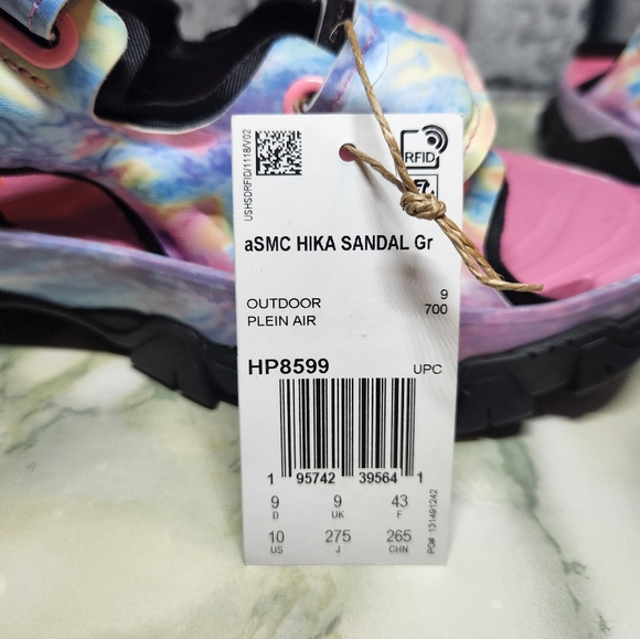 Adidas By Stella McCartney Multicolor Hika Sandals Size 10 - Picture 7 of 11